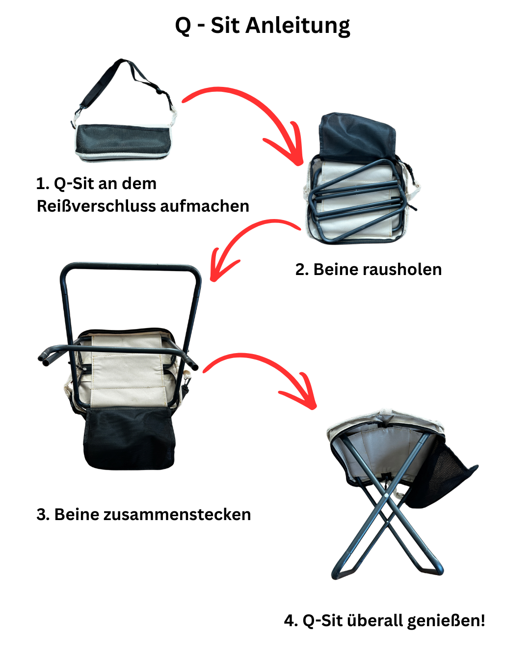 Quicksit - Faltbarer Outdoor-Stuhl
