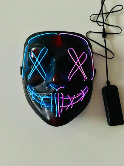 3 x LED Purge Halloween Maske mit Fernbedienung